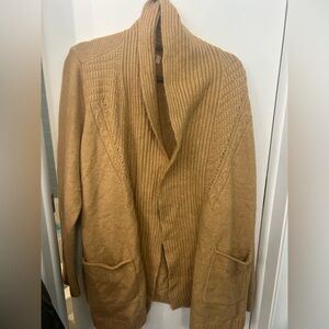 Evri Cardigan Sweater yellow/camel 2XL